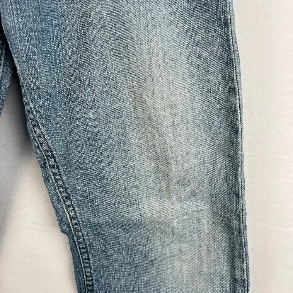 Levis 514 Jeans Mens 33x32 Blue Straight‎ Mid Rise Dark Wash Denim